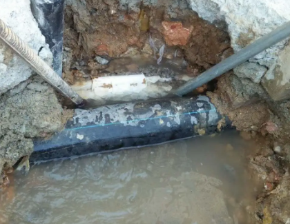 盐湖测漏水之水管漏水